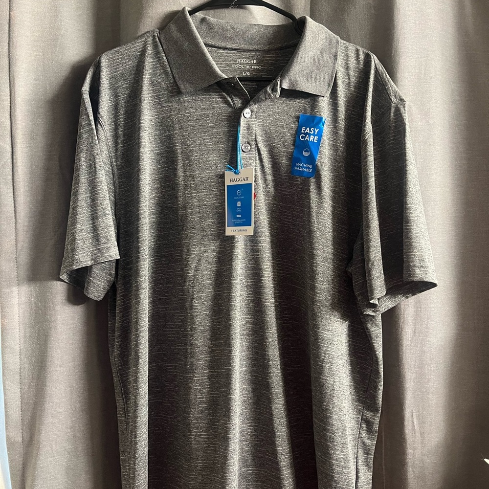 Haggar Men's Charcoal Polo Shirt